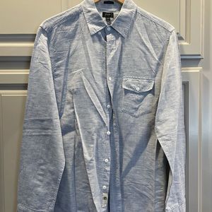 J Crew Men’s linen button down slim fit medium
